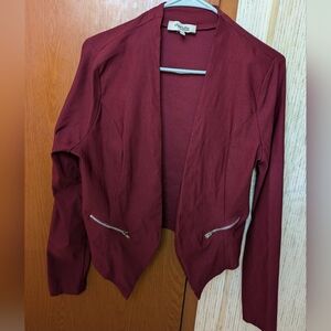 Charlotte Russe Blazer Burgundy